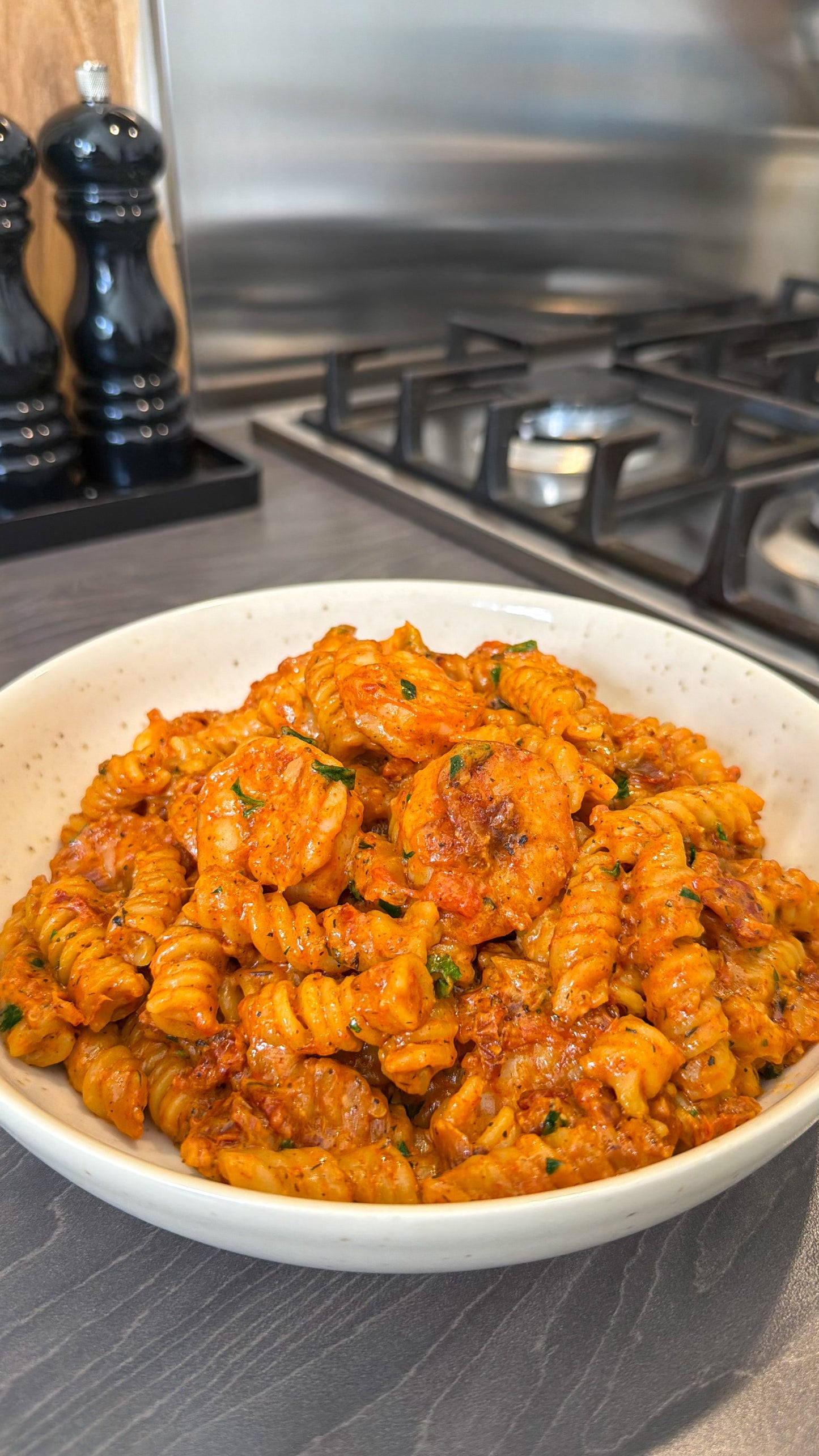 One Pan Marry Me Prawn Pasta