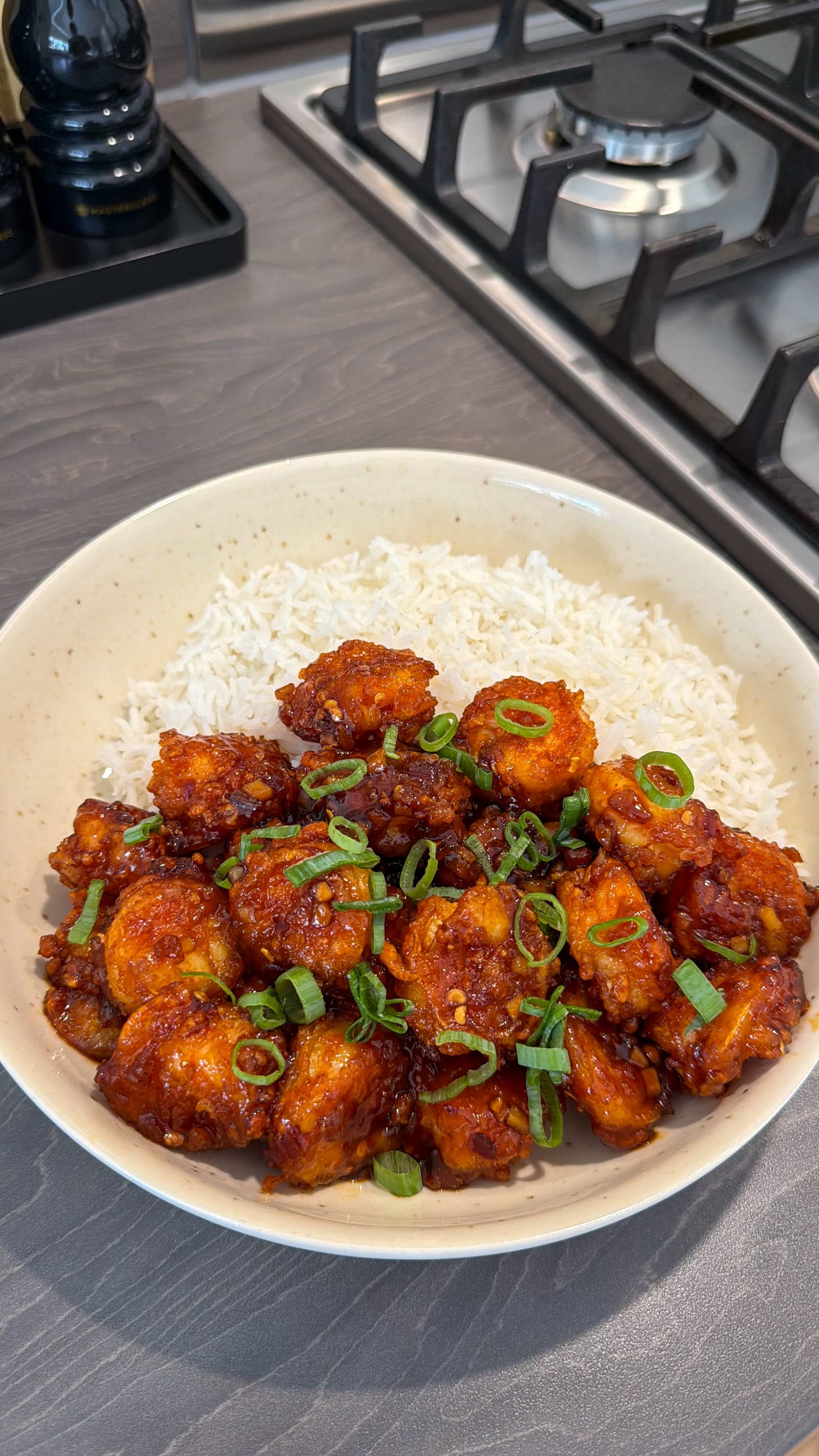 Hot Honey Sriracha Prawns